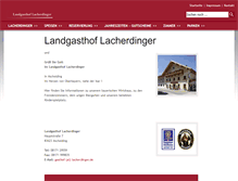 Tablet Screenshot of lacherdinger.de